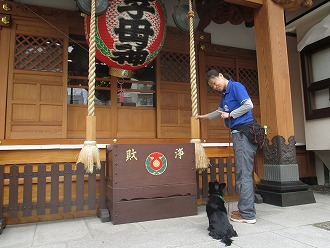 お寺でお参り♪