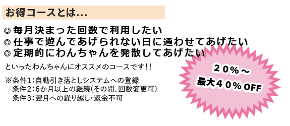 お得コースとは